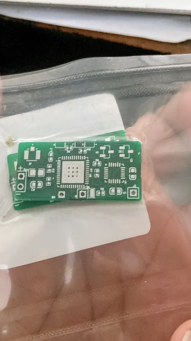 Final miniaturized bare ESP32 board for the basketball dribble tracker