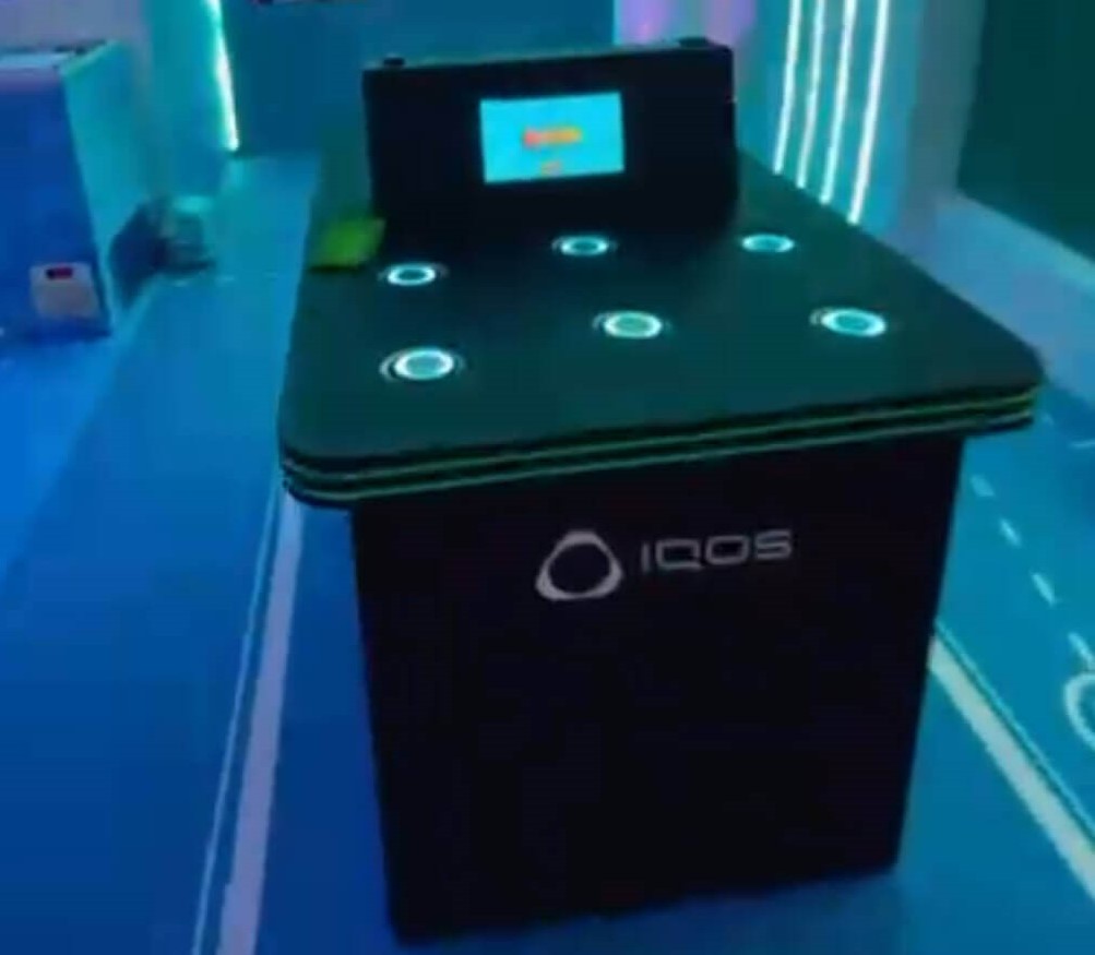 Reflexes Test Challenge branded arcade game built for IQOS